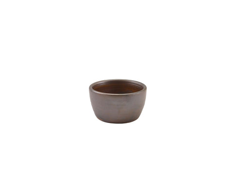 Genware RAM-PRC4 Terra Porcelain Rustic Copper Ramekin 13cl/4.5oz - Pack of 12