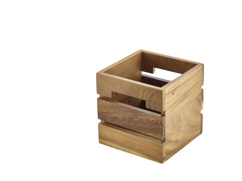 Genware RSR-W1515 Acacia Wood Box/Riser 15x15x15cm