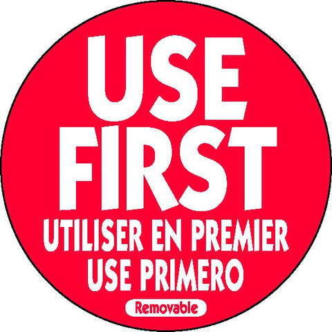 Genware RUF2R 50mm Removable Use First Red Label (500)