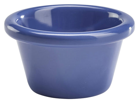 Genware S280-14 Ramekin 3oz Smooth Blue - Pack of 24