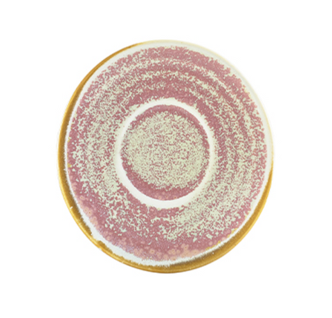 Genware SCR-PRS14 Terra Porcelain Rose Saucer 14.5cm - Pack of 6