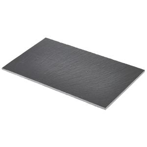 Genware SLT-2616 Slate Platter 26.5x16cm GN 1/4 - Pack of 6