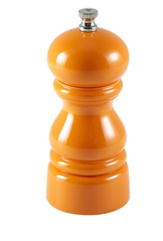Genware SPOR12 Salt Or Pepper Grinder Orange 12.7cm - Pack of 6