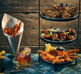 Genware SWP26V Vintage Steel Winged Plate 26cm