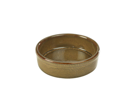 Genware TD-BR13 Terra Stoneware Rustic Brown Tapas Dish 13cm