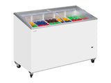 Tefcold SCEB Range Sliding Curved Glass Lid Chest Freezer, Frozen Display, Advantage Catering Equipment