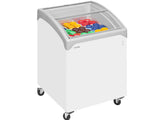 Tefcold NIC100 Curved Glass Lid Chest Freezer, Frozen Display, Advantage Catering Equipment