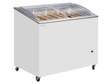 Tefcold SCEB Range Sliding Curved Glass Lid Chest Freezer, Frozen Display, Advantage Catering Equipment