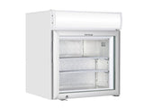 Tefcold UF50GCP Glass Door Display Freezer with Canopy, Chilled Display, Advantage Catering Equipment