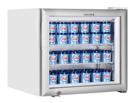 Tefcold UF50G 50 Ltr Glass Door Display Freezer