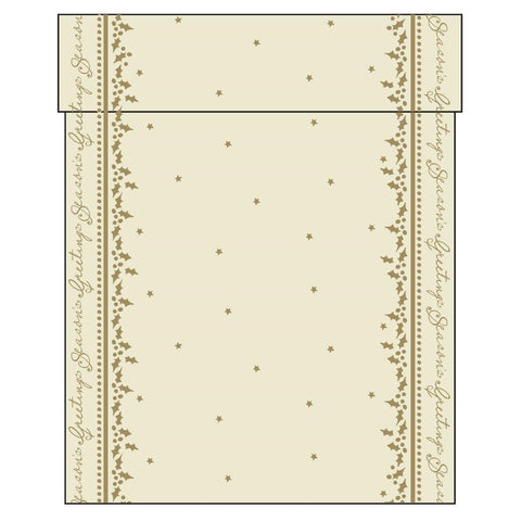 Swansoft Winter Greetings Airlaid Table Runner 38cm x 12m (Pack 6)