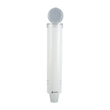 San Jamar 16" White Medium Water Cup Dispenser - 4-10oz/120-300ml
