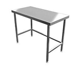 Quick Service 1200mm Wide x 700mm Deep Centre & Wall Stainless Steel Tables With Void