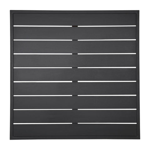 Bolero Aluminium Square Table Top Black 700mm