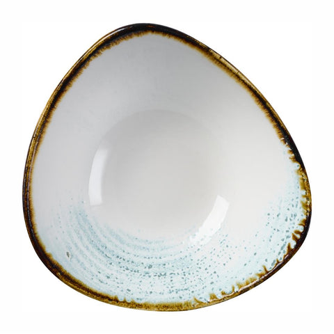 Churchill Homespun Accents Aquamarine Triangle Bowl 185mm (Pack of 12)