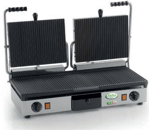 Fama PDR3000 Double Contact Grill - Ribbed Top and Bottom