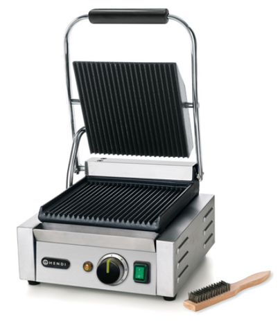Hendi Contact Grill - Ribbed Top and Bottom