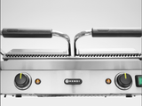 Hendi Double Ribbed Contact Grill - Advantage Catering Equipment