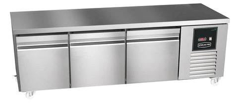 Sterling Pro Green SPI-B-180 Stainless Steel Low-Height Counter, 3 x 2/3 Drawers