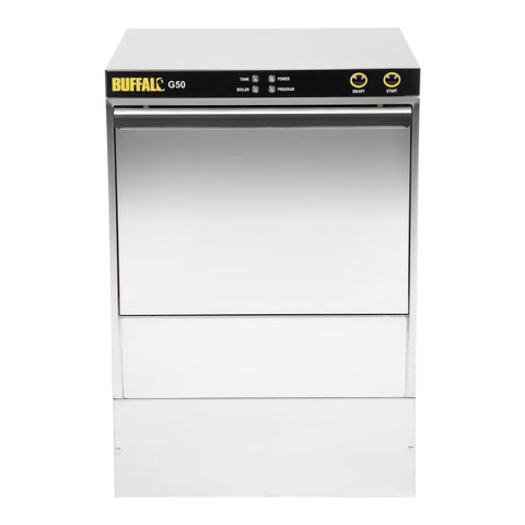 Buffalo Undercounter Glasswasher with Drain Pump 500x500mm Baskets product image