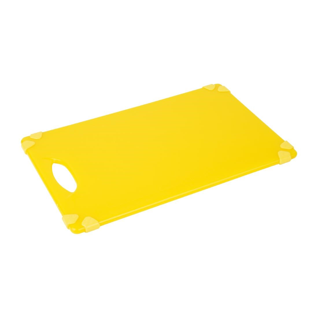 Hygiplas Commercial Grip Chopping Board 458x306mm Yellow