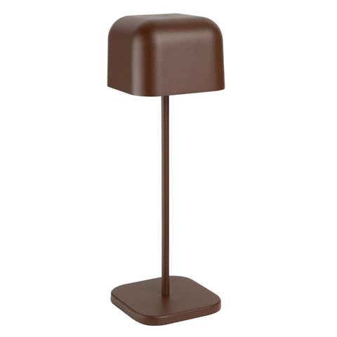 Olympia Lucca Table Lamp Squared Dome Chestnut 300mm