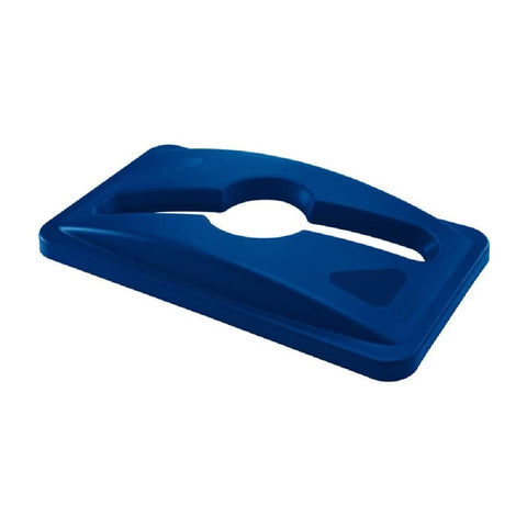 Rubbermaid Slim Jim Mixed Recycling Blue Lid product image