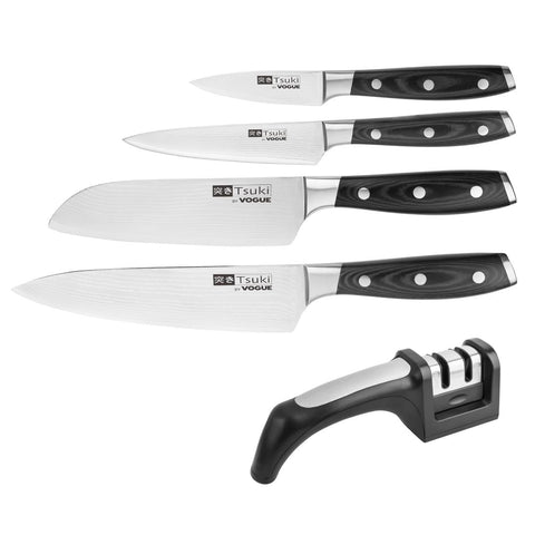 Vogue Tsuki 4-Piece Knife Set with Sharpener product image