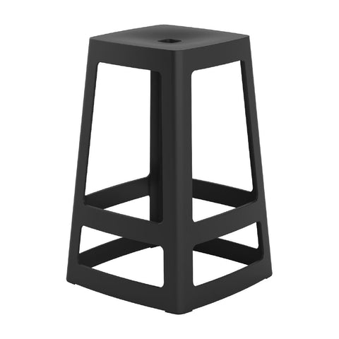Origin Base Mid Stool Traffic Black 430x430x560mm (Pack of 2)