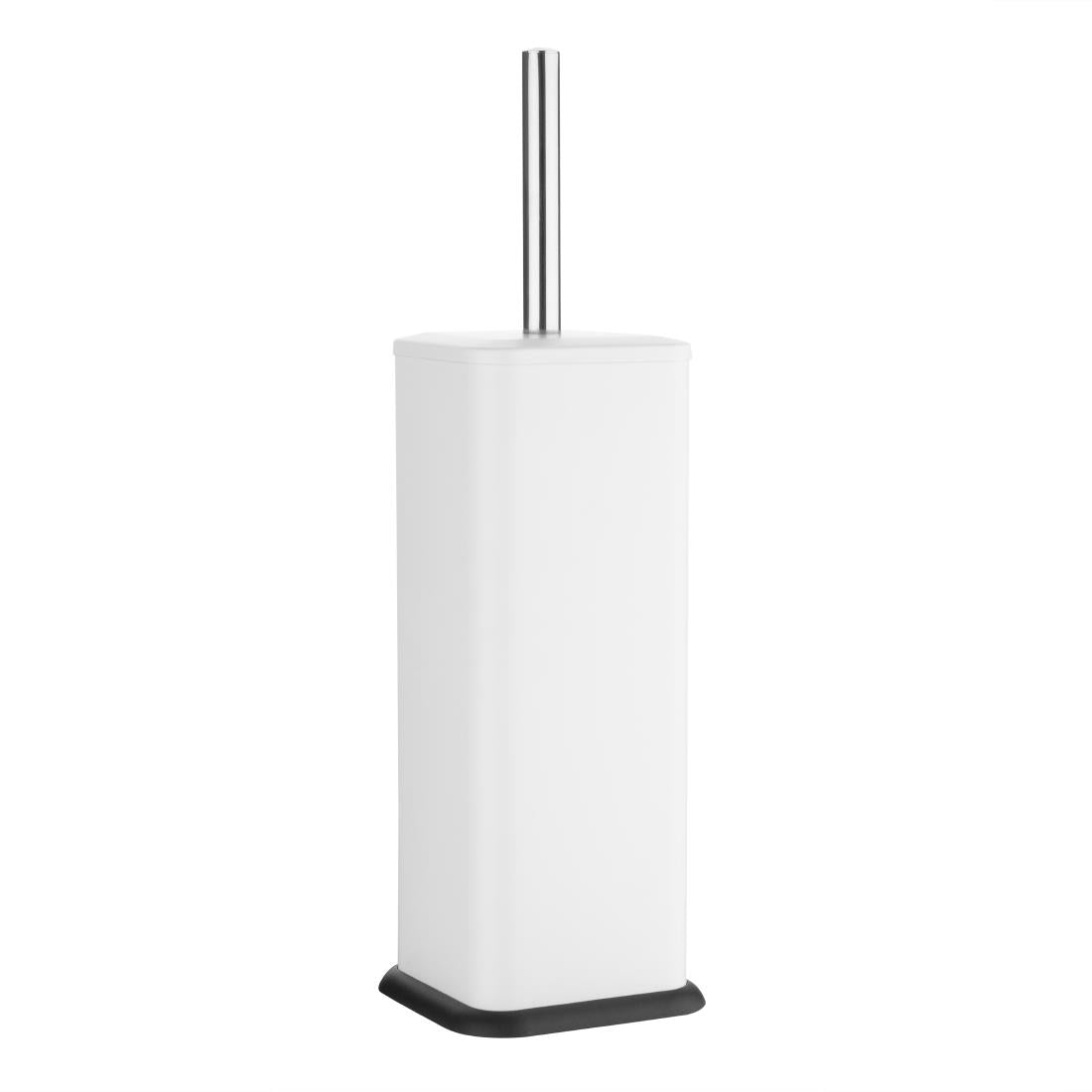 Jantex Square Toilet Brush and Holder - White product image
