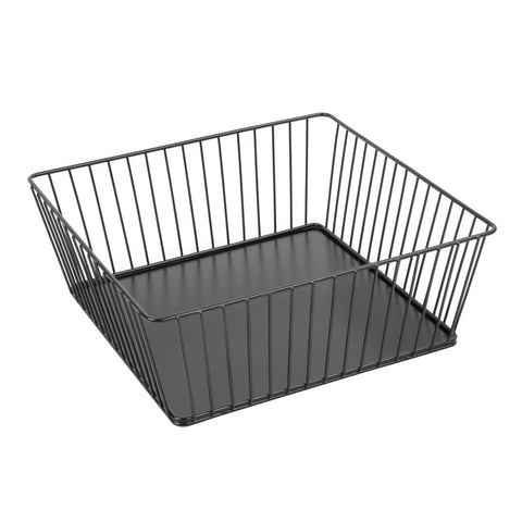 Olympia Wire Food Display Tray Square Black 280x280x100mm