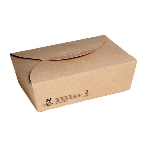 Notpla Large Takeaway Boxes 1750ml - Kraft (Pack of 220)