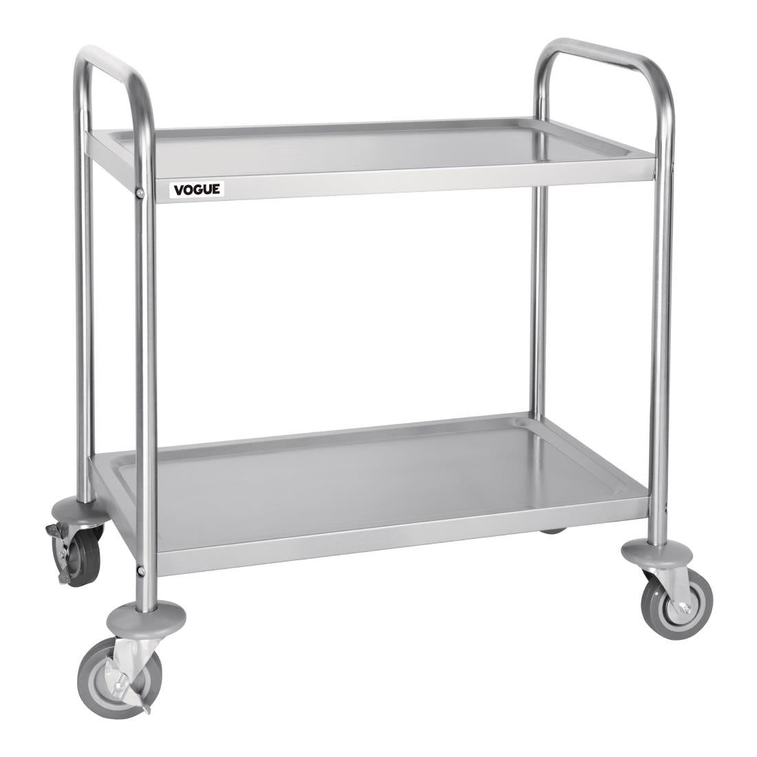 Vogue Stainless Steel 2 Tier Clearing Trolley product image
