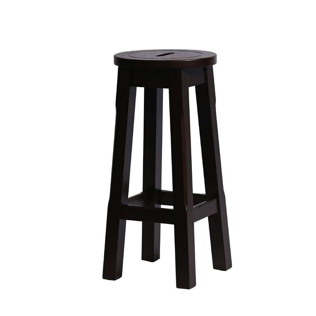 Wooden Top High Stool in Dark Walnut product image