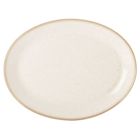 Seasons by Porcelite Oatmeal Oval Plate 30cm/12" porcelain tableware