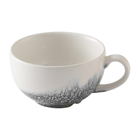 Churchill Studio Prints Raku Quartz Black Cappuccino Cups 236ml (Pack of 12)