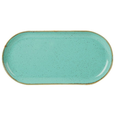 Seasons by Porcelite Sea Spray Narrow Oval Plate 30cm porcelain tableware by Seasons by Porcelite