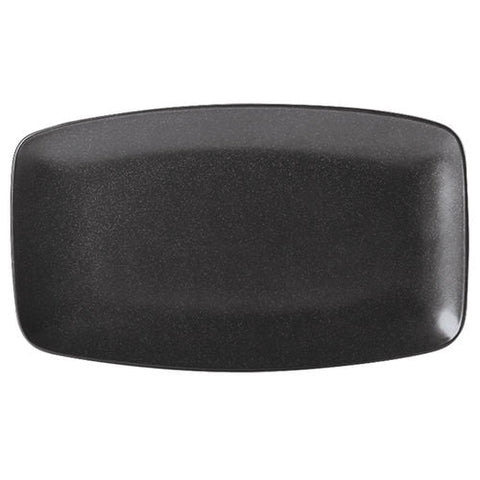 Seasons by Porcelite Graphite Rectangular Plate 31x18cm/12 x 7" porcelain tableware by Seasons by Porcelite