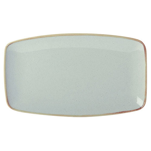 Seasons by Porcelite Stone Rectangular Plate 31x18cm /12"x7" porcelain tableware by Seasons by Porcelite