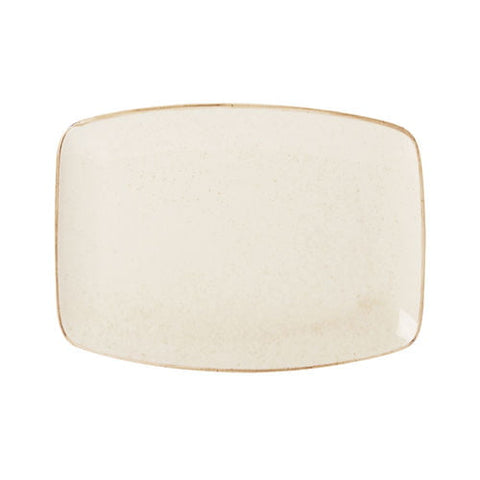 Seasons by Porcelite Oatmeal Rectangular Plate 27cm porcelain tableware