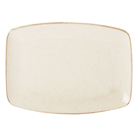 Seasons by Porcelite Oatmeal Rectangular Plate 32cm porcelain tableware
