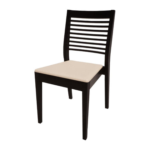 Bolero Bespoke Marty B Stacking Chair in Cream/Charcoal