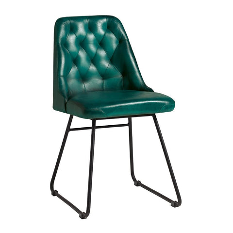 Harland Side Chairs Leather Vintage Blue product image