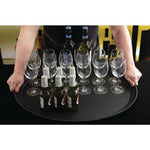 Cambro Camtread Fibreglass Oval Non-Slip Tray Black 600mm