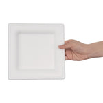 Fiesta Compostable Bagasse Square Plates 204mm (50 Pack)