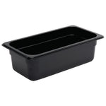 Vogue ABS Gastronorm Tray Black GN 1/3 100mm