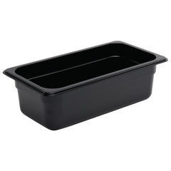 Vogue ABS Gastronorm Tray Black GN 1/3 100mm