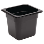 Vogue ABS Gastronorm Tray Black GN 1/6 150mm