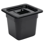 Vogue ABS Gastronorm Tray Black GN 1/6 150mm