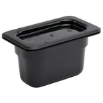 Vogue ABS Gastronorm Tray Black GN 1/9 100mm